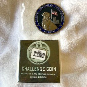 FBI K9 Hero Labrador Challenge Coin